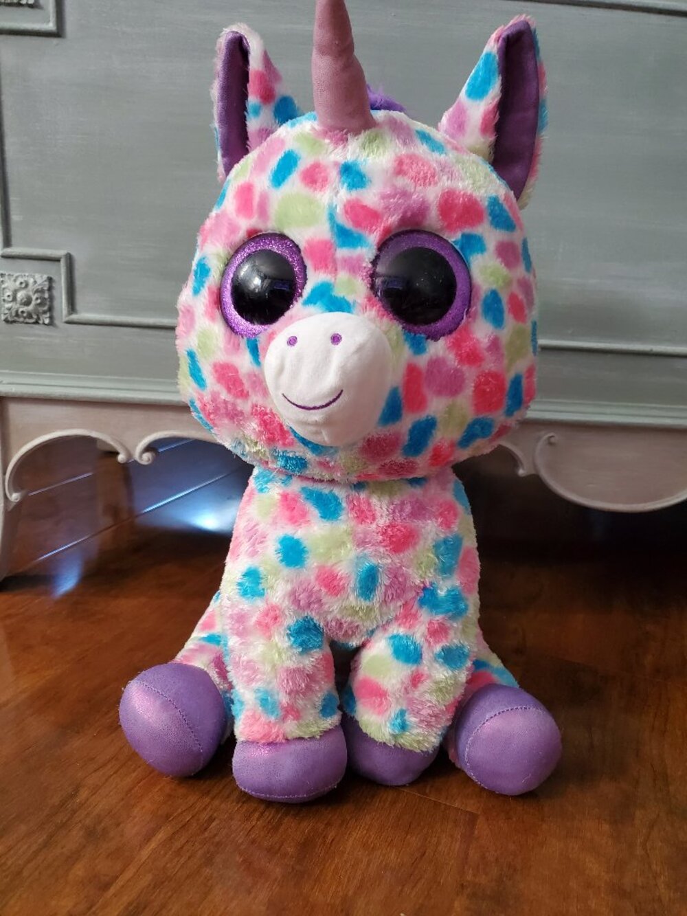 Beanie Boo Collectable - Wishfull the Unicorn  Like New